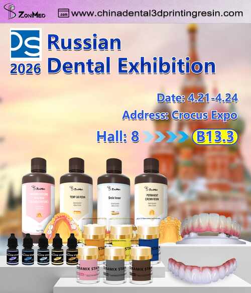 Latest company news about ZonMed Concludes Successful Run at the 2026 Moscow International Dental Exhibition, 3D Printing Resin Technology Shines in the Russian Market